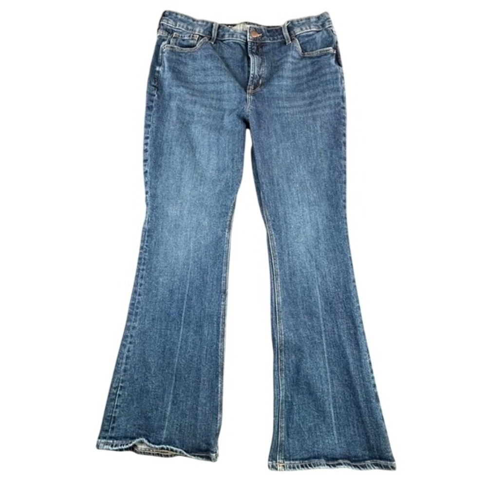 Old Navy Women's Extra High Rise Flare Denim Stretch Jeans 16